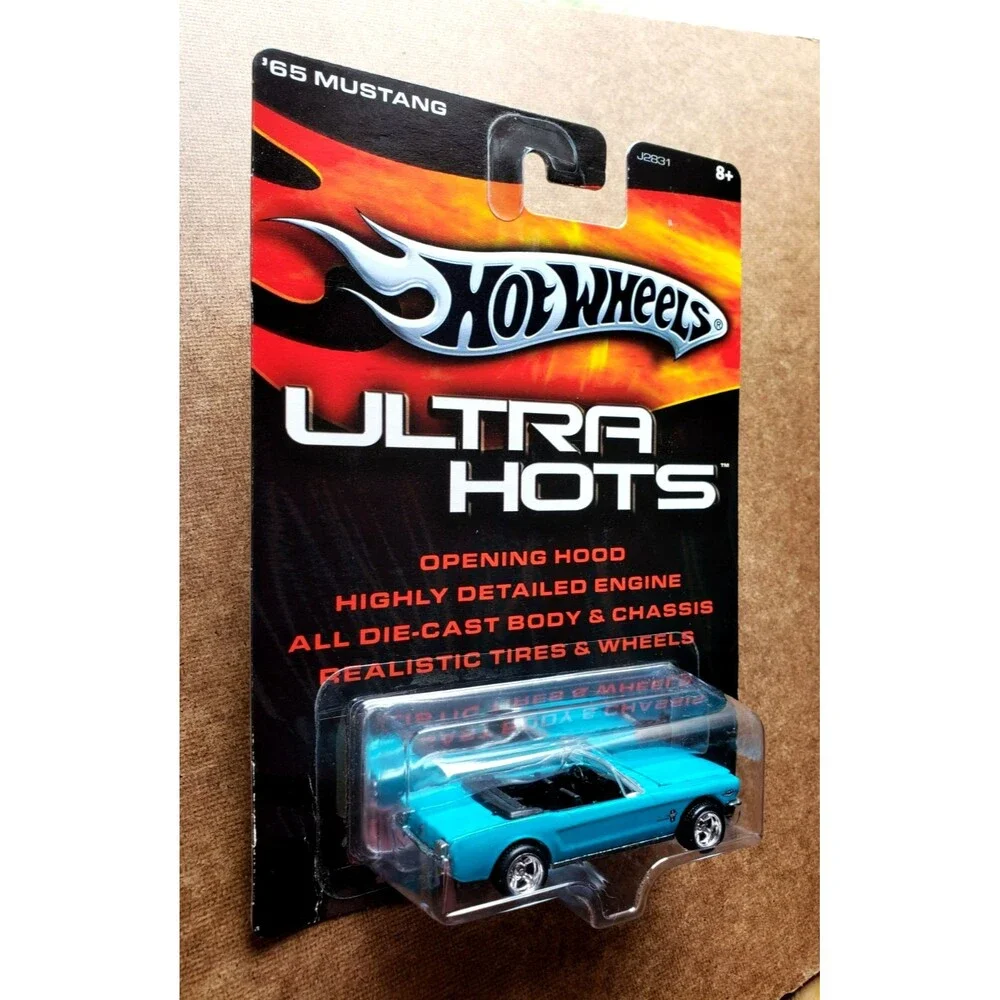 2006 Hot Wheels '65 MUSTANG FORD Teal ULTRA HOTS SERIES REAL RIDERS! 1:64 J2831